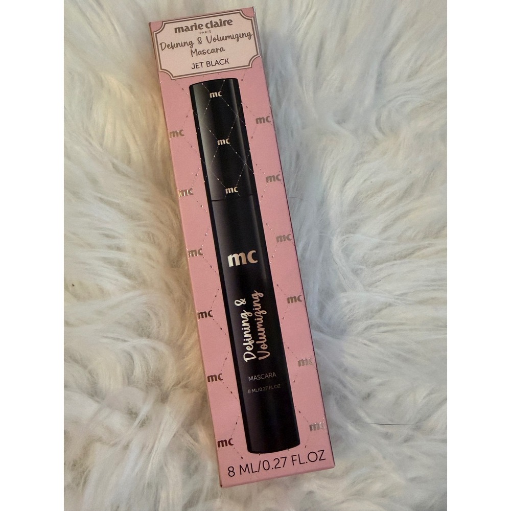 Marie Claire Paris Defining & Volumizing Mascara Jet Black 8ml Argan Oil Infused